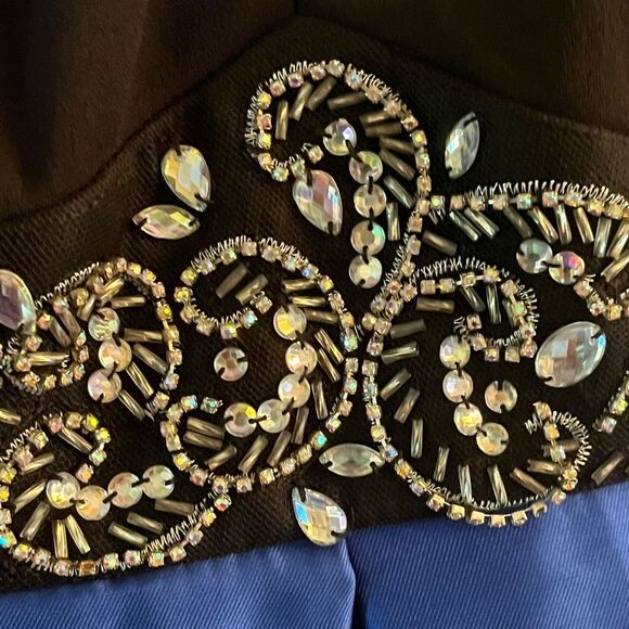 Elegant Black and Blue Junior’s Dress, Size 1/2, NWT - Picture 11 of 13